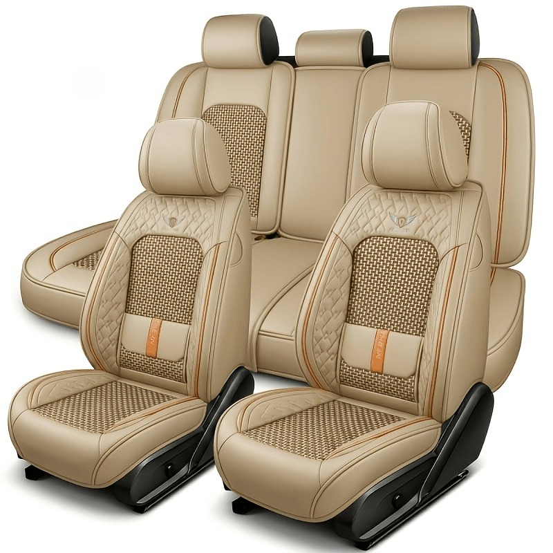 Leather Car Seat Covers Full Set Universal - For jetour t2 dacia jogger ex30
