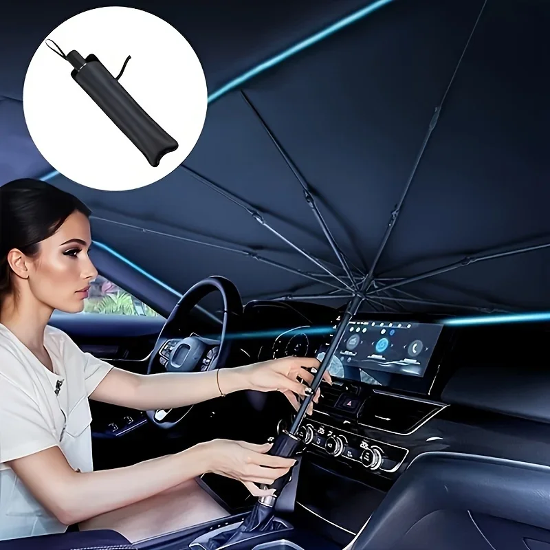 Car Sunshade Windshield Umbrella Foldable - Car Windshield Sun Shade, Foldable Umbrella