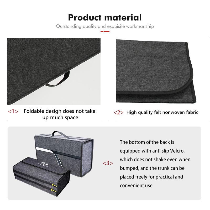 For GAC MOTOR Foldable Felt Ca - Car Trunk Organizer Foldable Storage Box 评论和价格