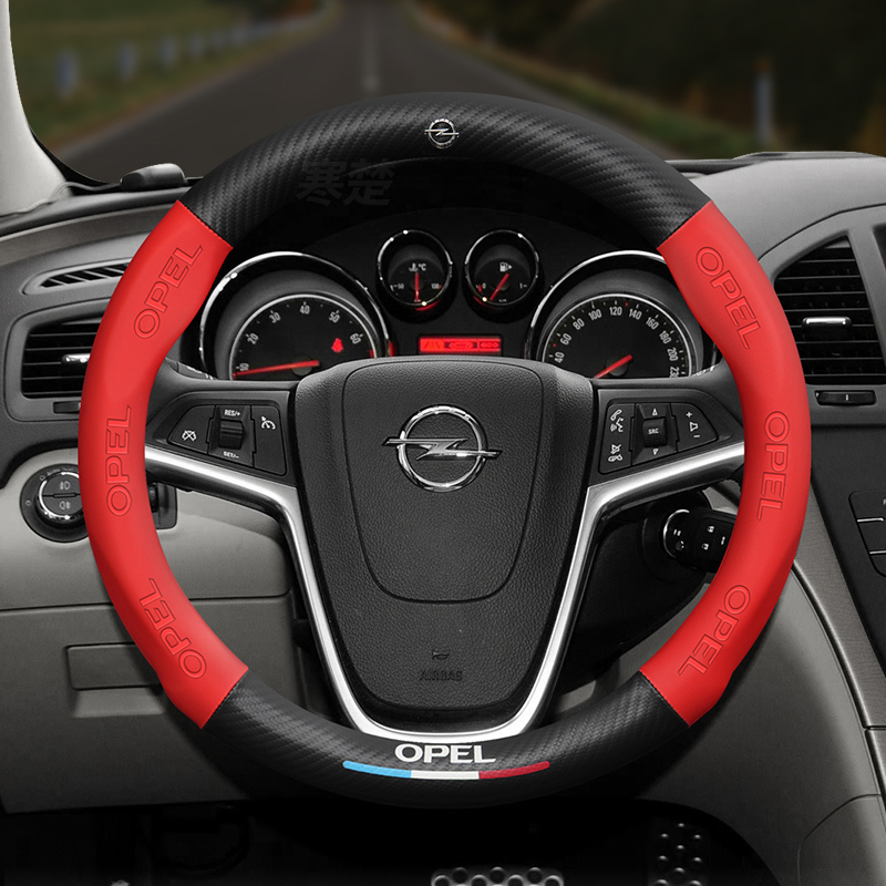 For Opel OPCline ASTRA CORSA I - Car Steering Wheel Cover Anti Slip Breathable 评论和价格