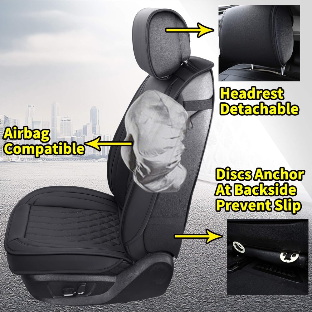 5pcs Car Seat Covers Full Set  - Leather Car Seat Covers Full Set Universal 评论和价格
