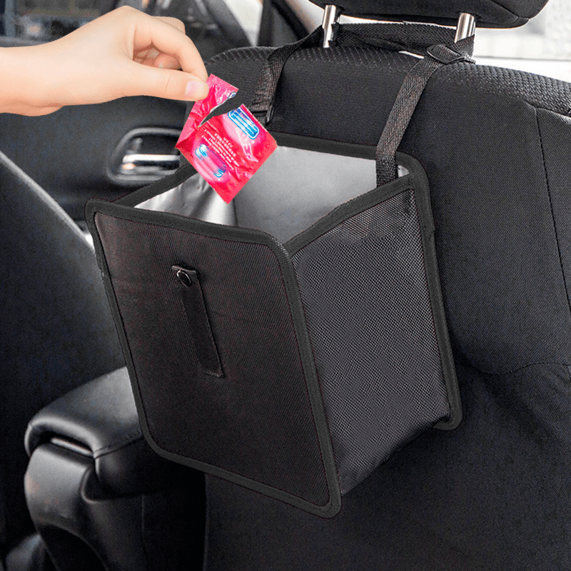 Car Trash Can Portable Garbage - Waterproof Car Trash Can With Lid 评论和价格