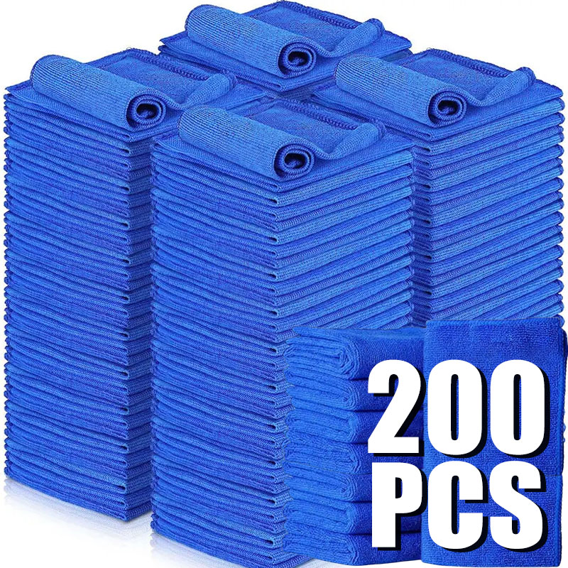 10/200PCS Microfiber Car Clean - Microfiber Car Drying Towel Super Absorbent 评论和价格