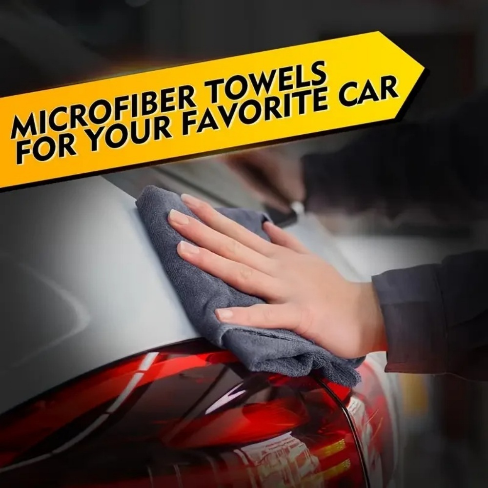 Black Microfiber Cleaning Clot - Microfiber Car Drying Towel Super Absorbent 评论和价格