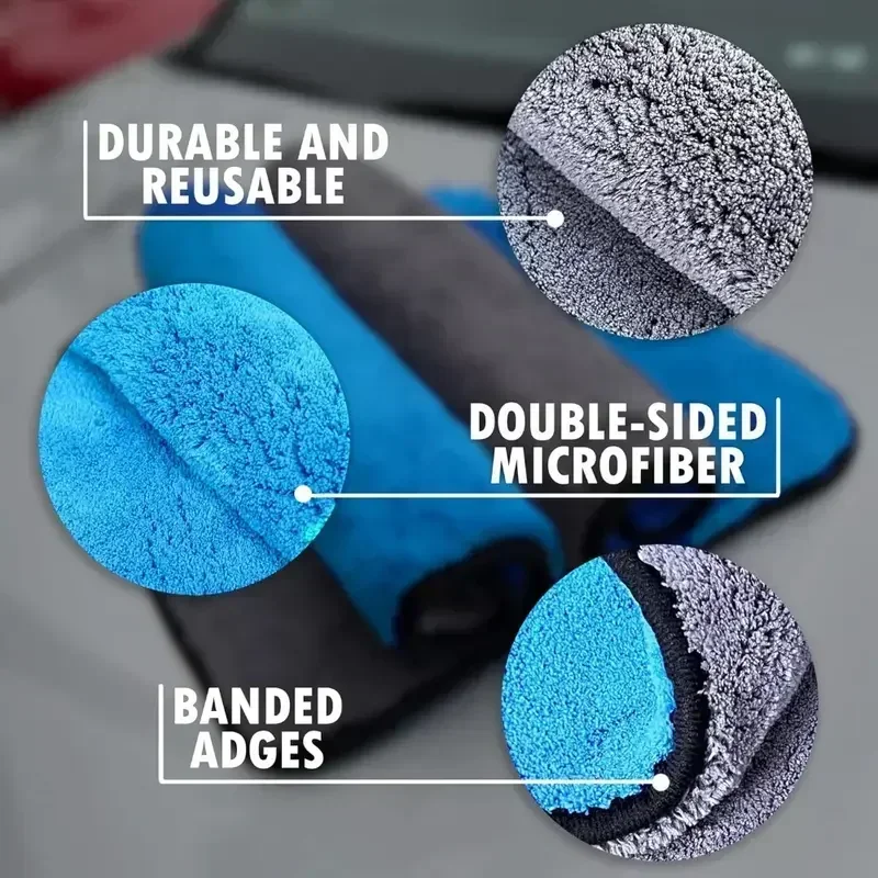 Car Wash Towel 1/5pcs Microfib - Microfiber Car Drying Towel Super Absorbent 评论和价格
