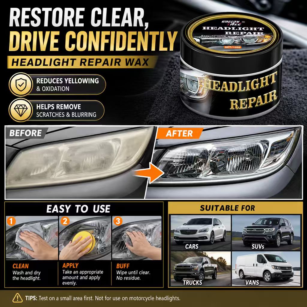 Car Headlight Repair Wax Polis - Car Scratch Repair Polishing Wax Paste 评论和价格